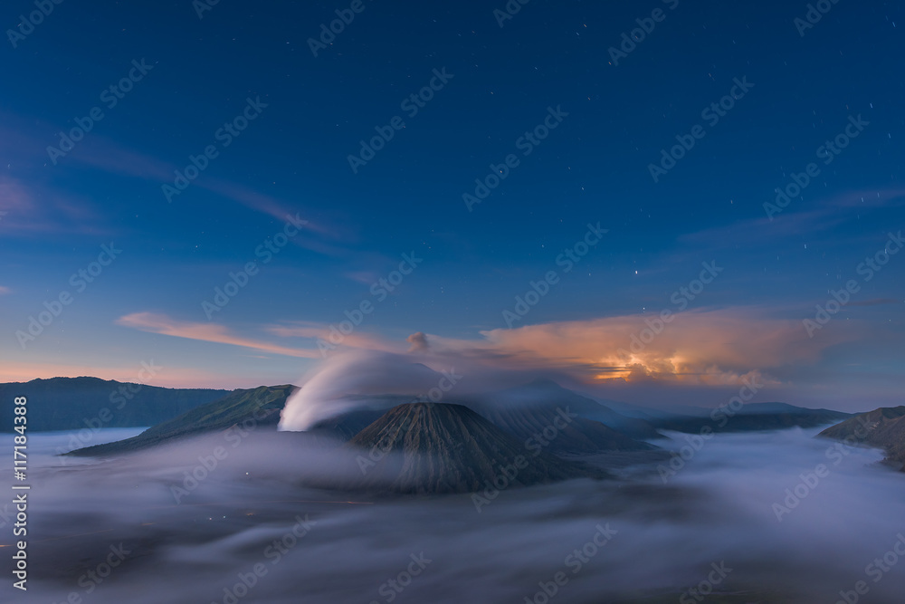 Mt Bromo volcano in the morning Mt Bromo volcano in the morning