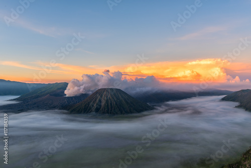 Mt Bromo volcano in the morning