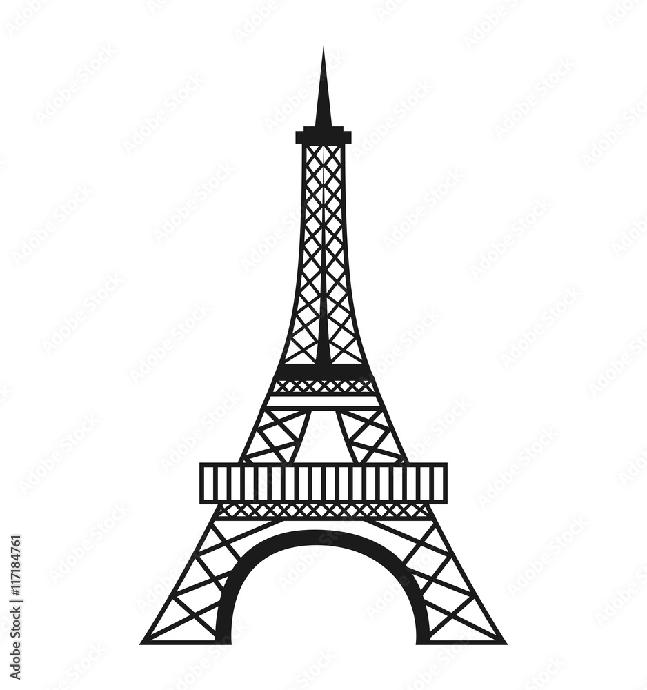 tower eiffel structure icon