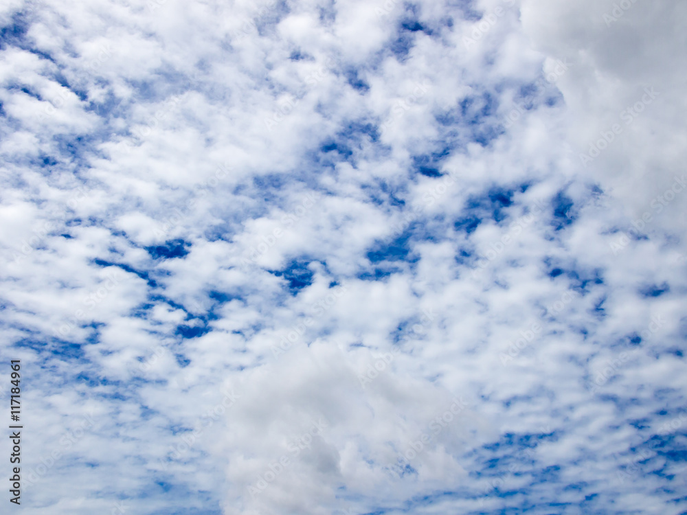 Clear blue sky with white cloud background Clear blue sky with white cloud background