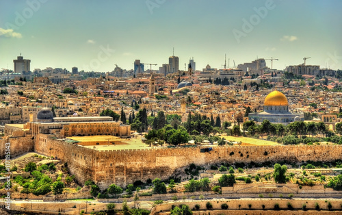 View of the Temple Mount in Jerusalem