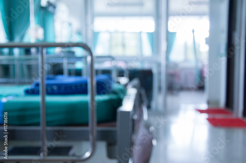 Abstract blur hospital room interior for background © Kamon Wongnon