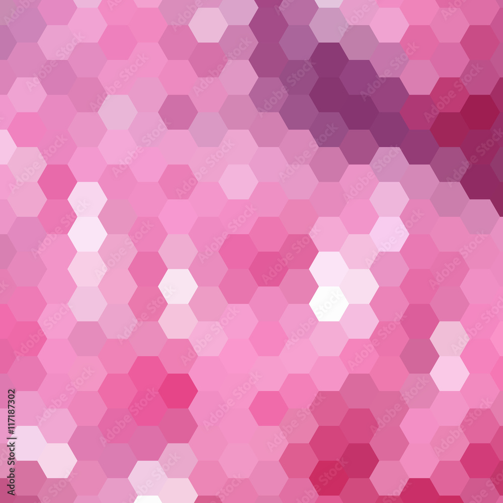 Abstract colorful background of hexagons