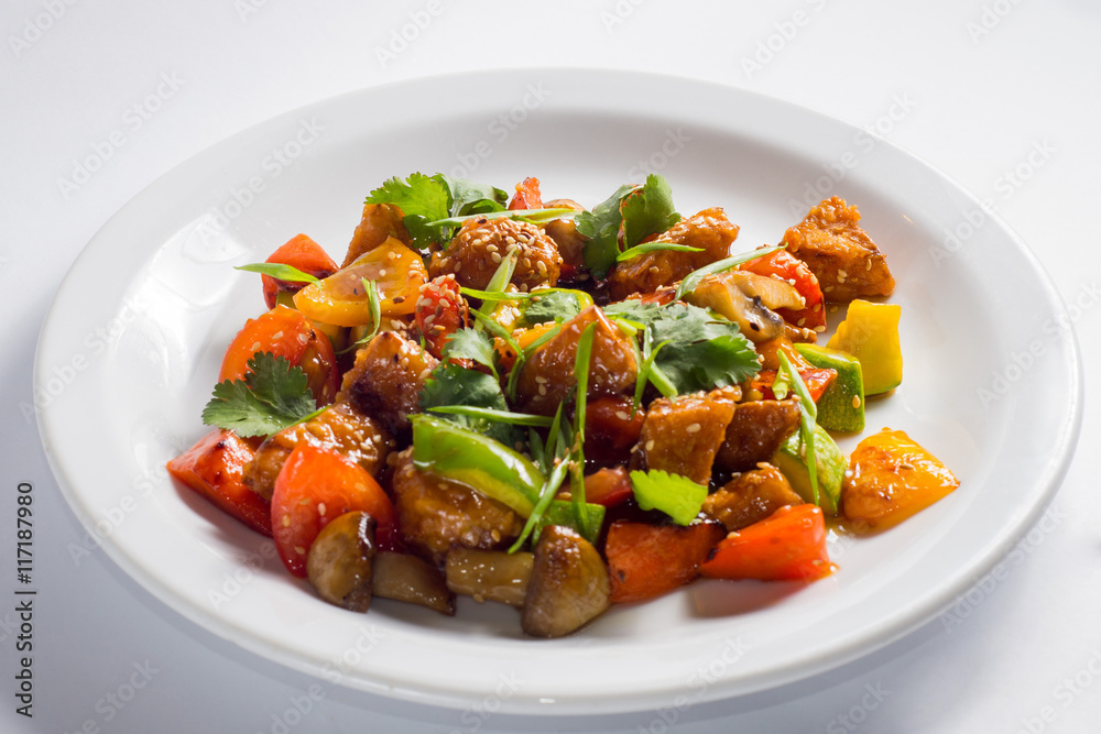 salad with mushrooms and meat salad with mushrooms and meat