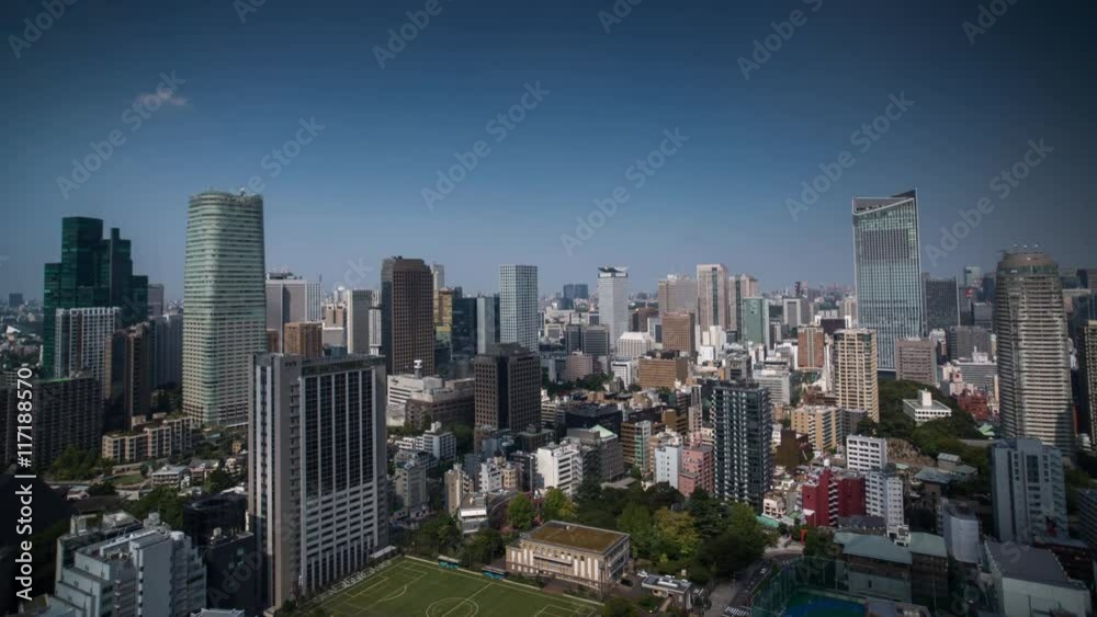 tokyo skyline shot from high up tokyo skyline shot from high up