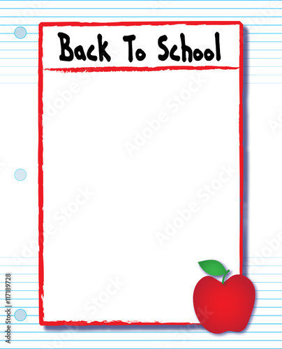 Back To School Paper Flyer