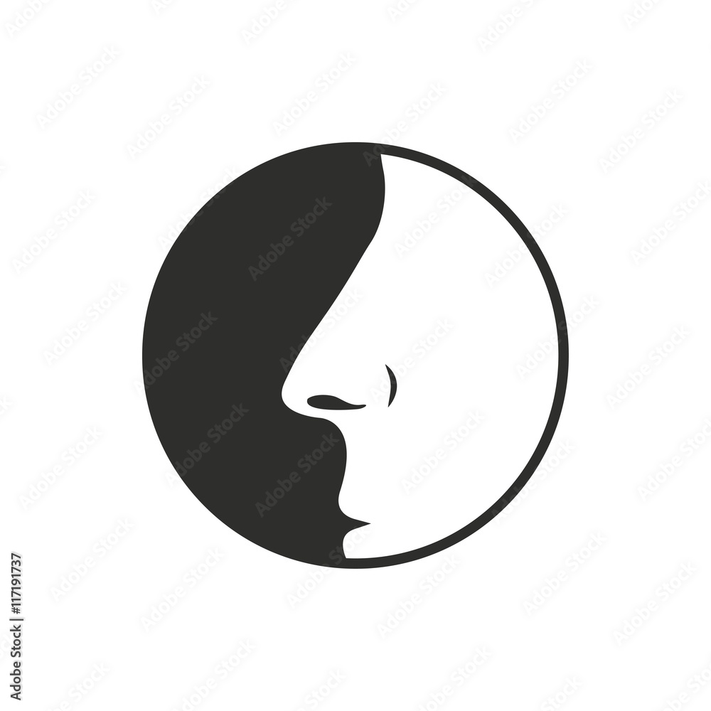 Nose - vector icon. Nose - vector icon.