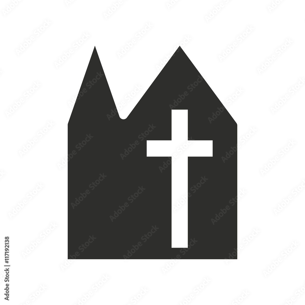 Obraz premium Church - vector icon.