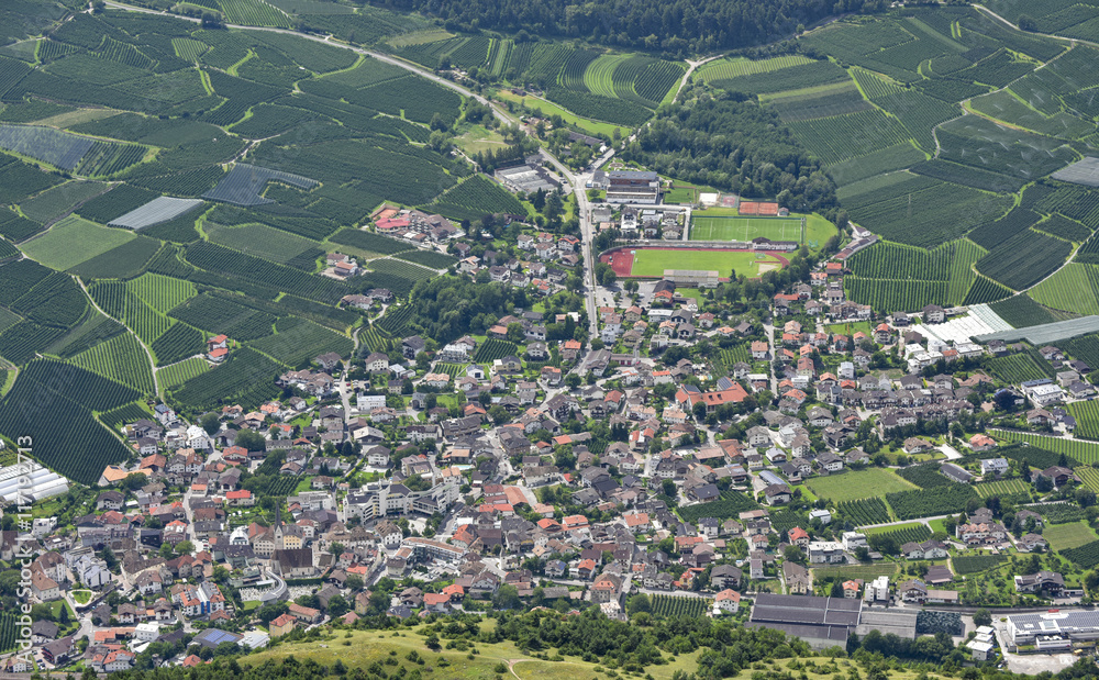 Luftaufnahme - Vinschgau - Latsch - Südtirol
