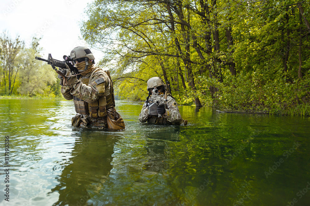Green Berets soldiers in action Green Berets soldiers in action