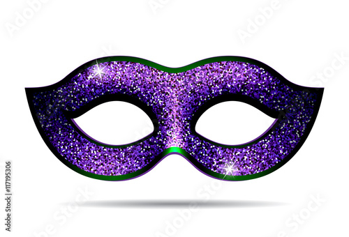Violet shining carnival mask