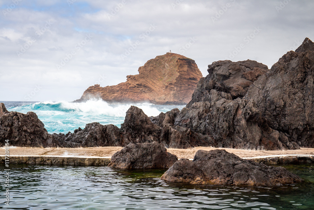Natural swimming pools in Porto Moniz, Madeira, Portugal Natural swimming pools in Porto Moniz, Madeira, Portugal