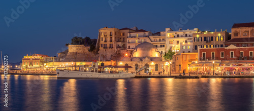 Chania  Crete  Greece  Venetian harbor