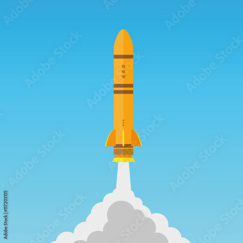 Fototapeta Naklejka Na Ścianę i Meble -  Rocket Icon vector