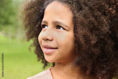 Portrait of Afro-American little girl
