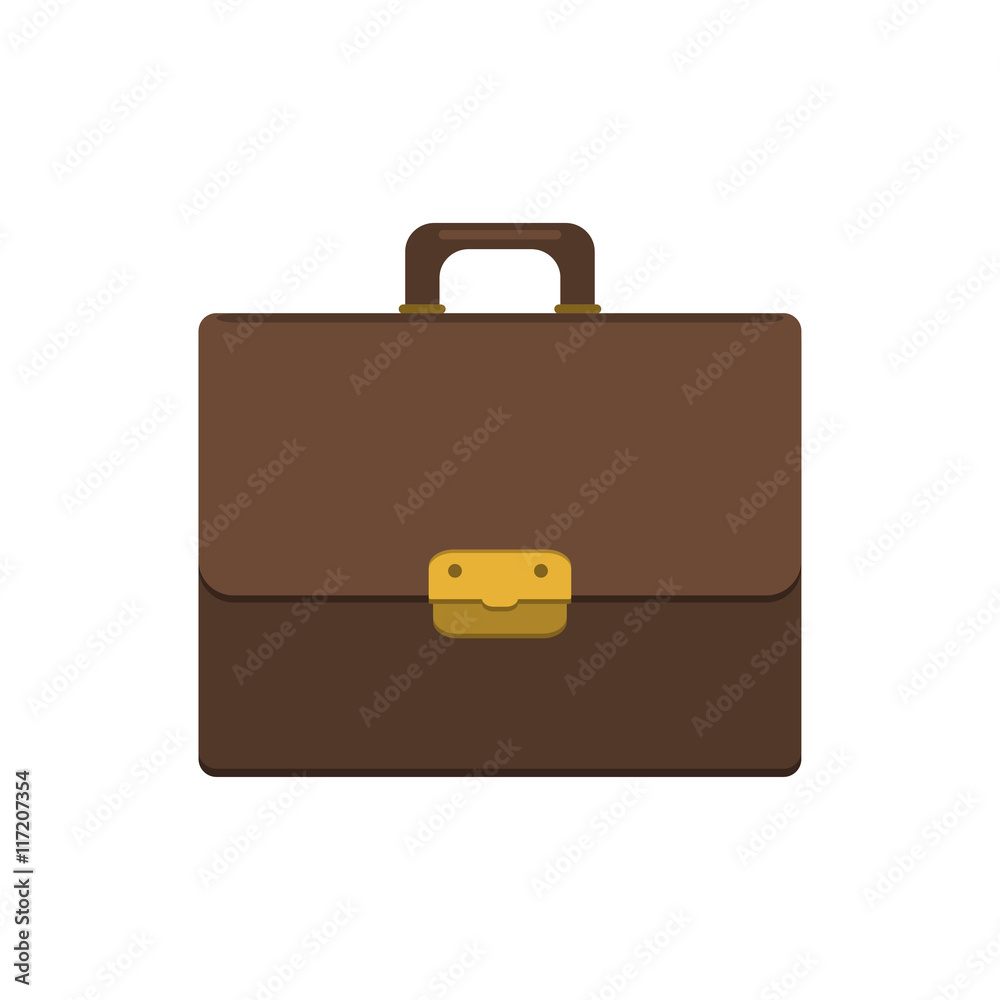 Briefcase icon. Flat style.