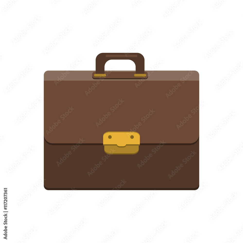 Briefcase icon. Flat style. Briefcase icon. Flat style.