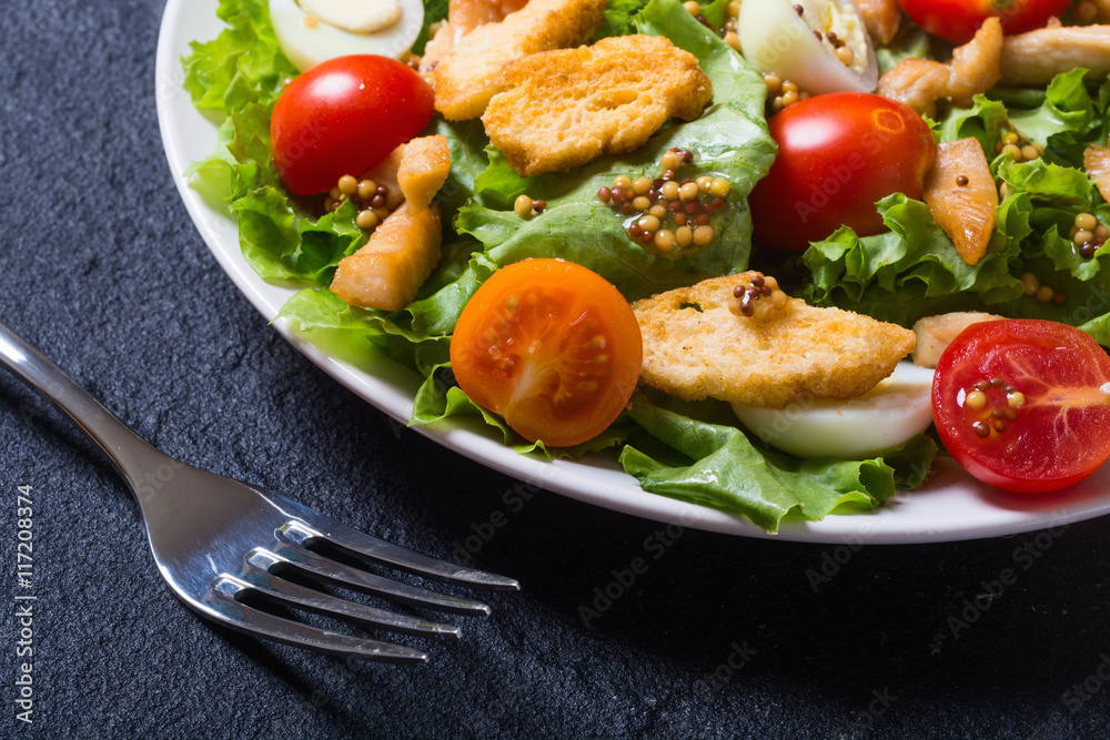 Healthy Chicken Caesar Salad Healthy Chicken Caesar Salad