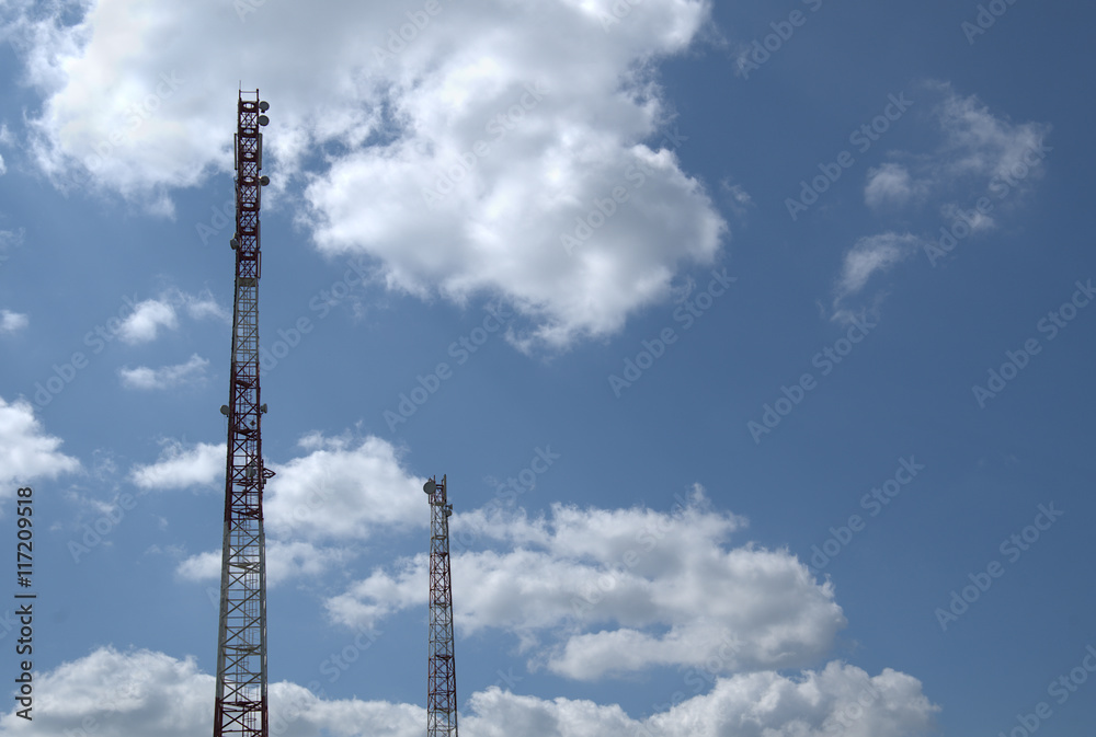 Telecommunication relay towers and antennas, cellular, wi-fi and other communication.