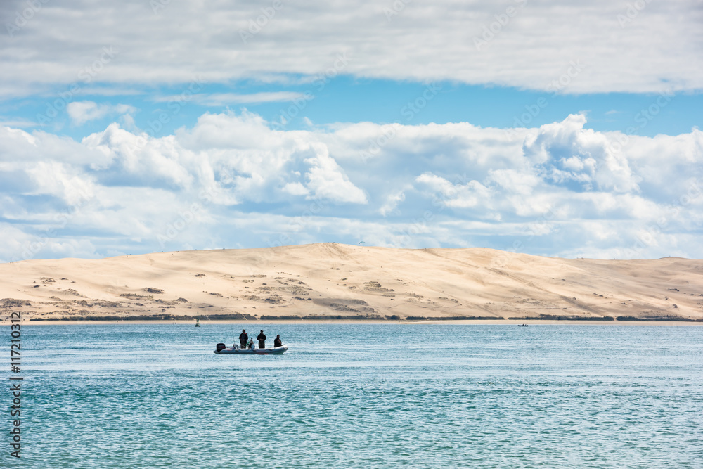 Fototapeta premium View of The Arcachon Bay, Aquitaine, France