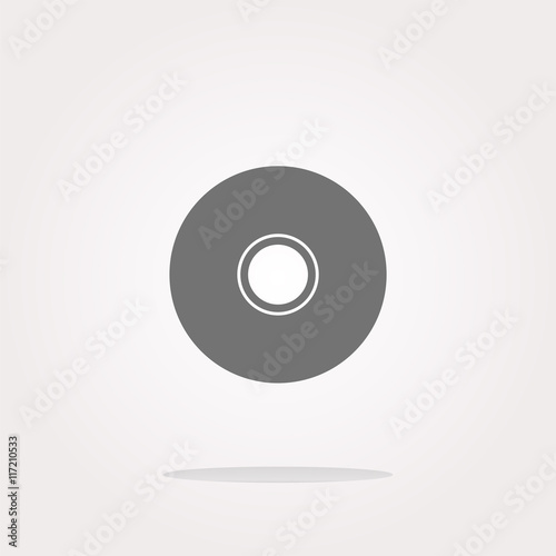CD or DVD sign icon. Compact disc symbol. Modern UI website button . Vector illustration