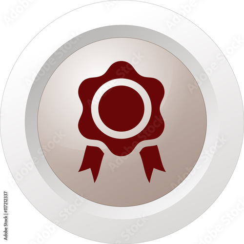 Flat paper cut style icon of seal