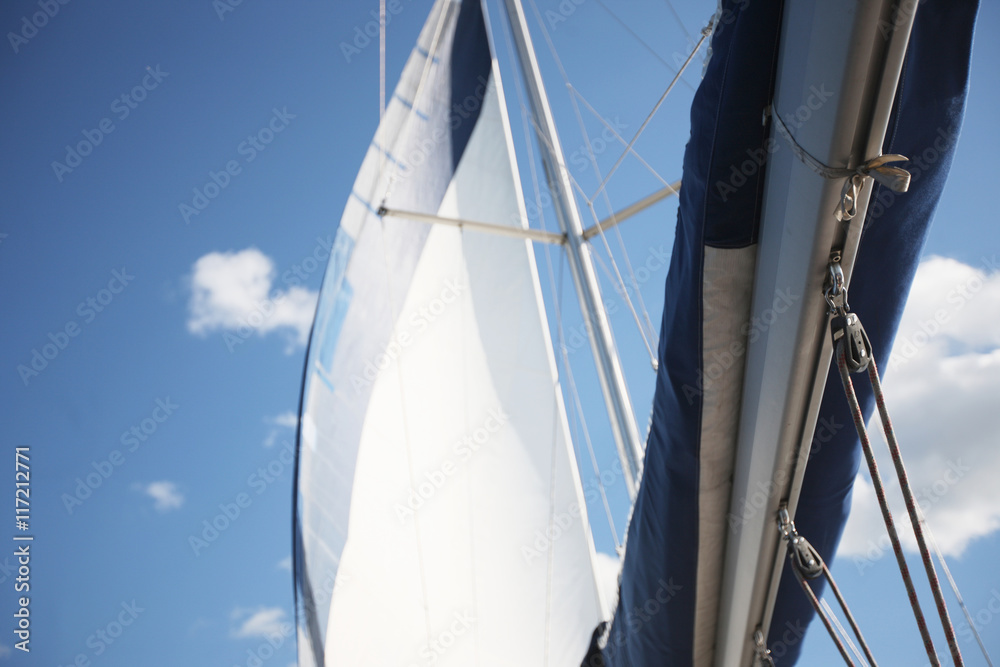 Fototapeta premium Details of a sailing craft
