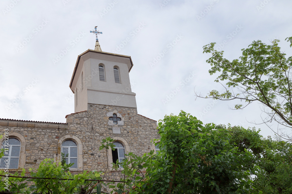 NESSEBAR, BULGARIA, JUNY 20, 2016: religious buildings of different faiths town of Nessebar.