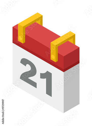 Calendar icon vector