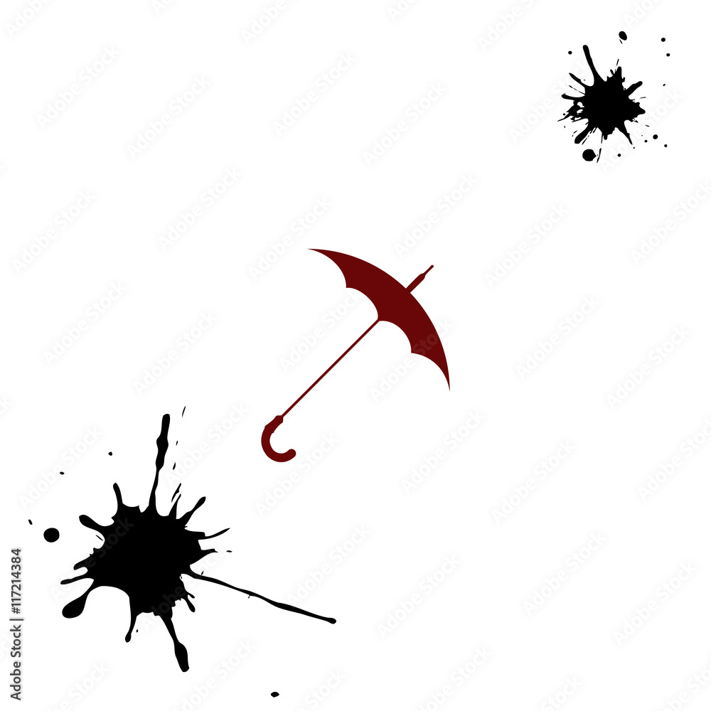 Fototapeta premium Umbrella symbol vector icon