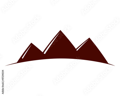 pyramids desert landscape icon