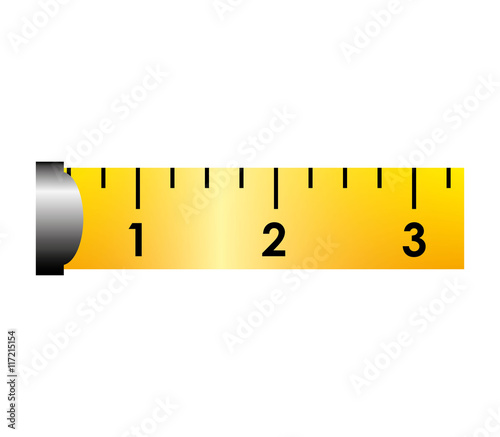ribbon tape measure icon