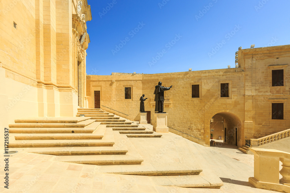 Gozo cathedral, roman catholic cathedral of Victoria in Gozo, Malta 