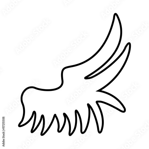 wing angel drawn icon