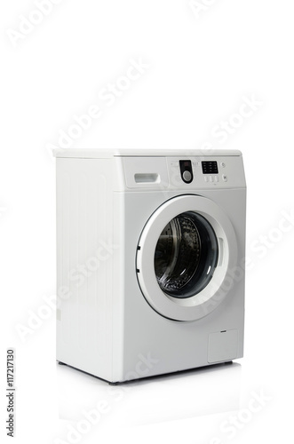 Washing machine isolated on white background