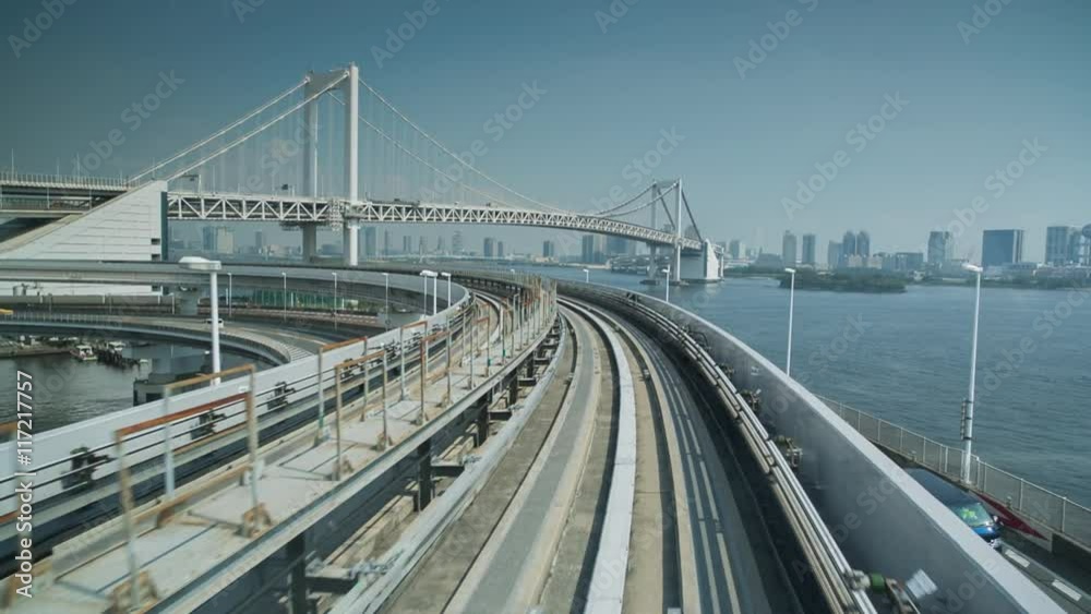 tokyo monorail skyscapers and futuristic buildings tokyo monorail skyscapers and futuristic buildings