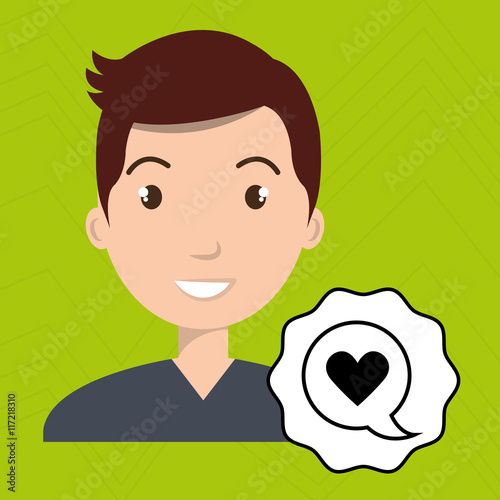 man adul young heart