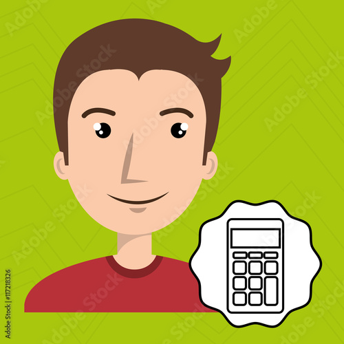 man adul young calculator