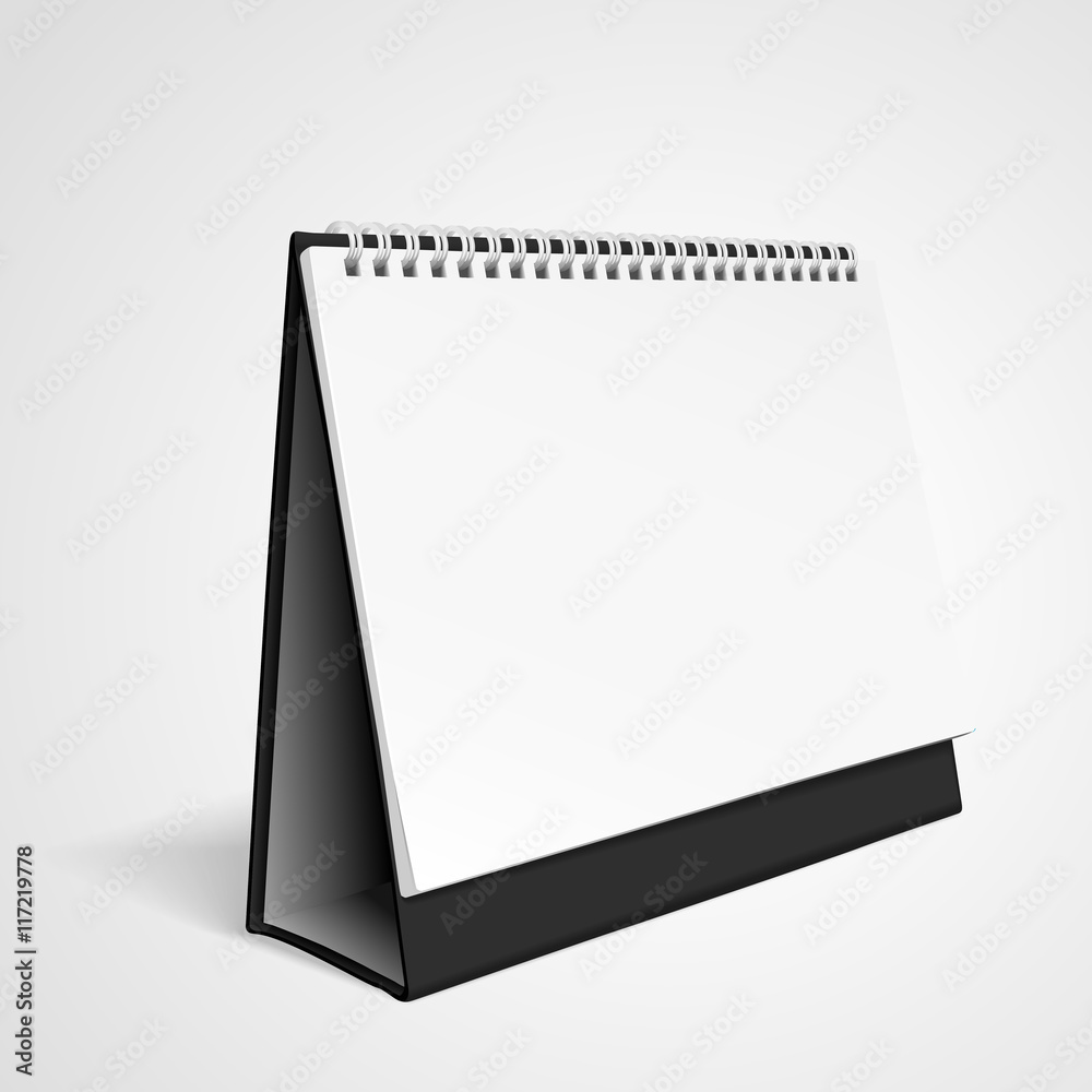 blank desktop calendar