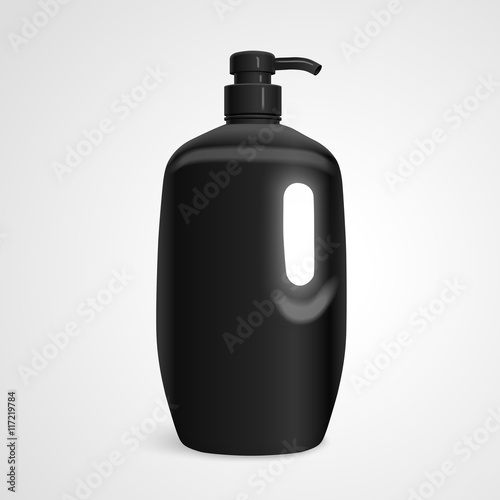 blank body care bottle