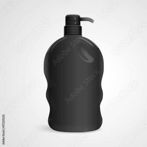 blank body care bottle