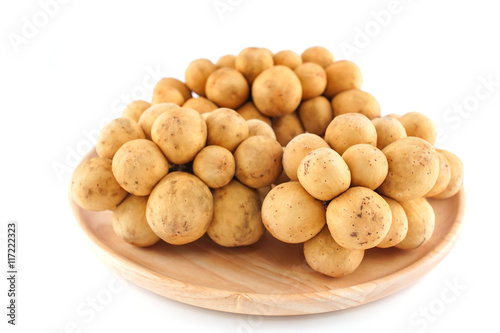 Longkong Isolated, White Background photo