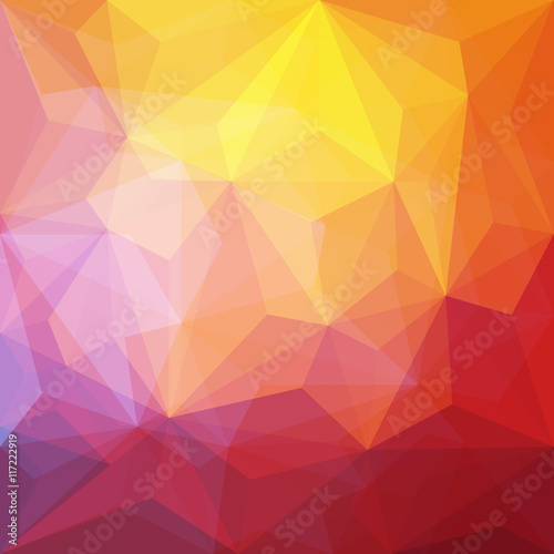 Abstract colorful geometrical background, Polygon style - Vector