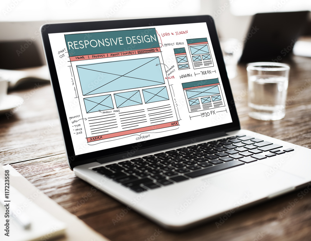 Responsive Design Layout Content Concept