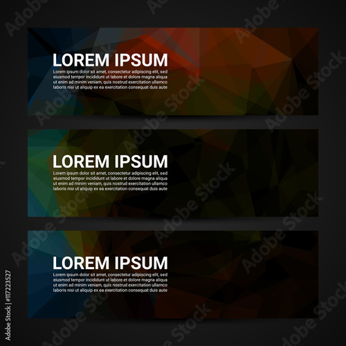 Web banner, Header layout template - Vector