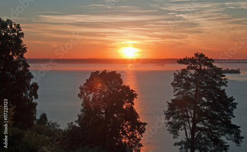 Sunrise over the river