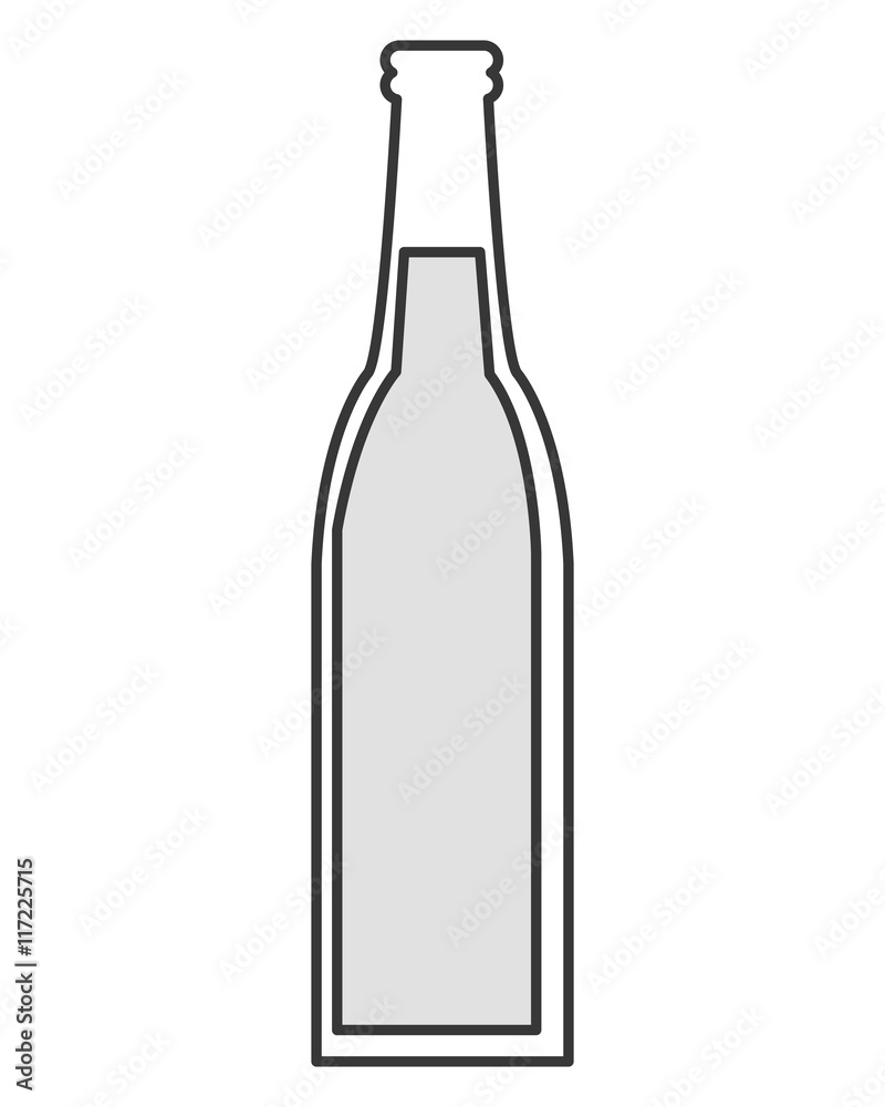 flat design glas bottle icon vector illustration flat design glas bottle icon vector illustration