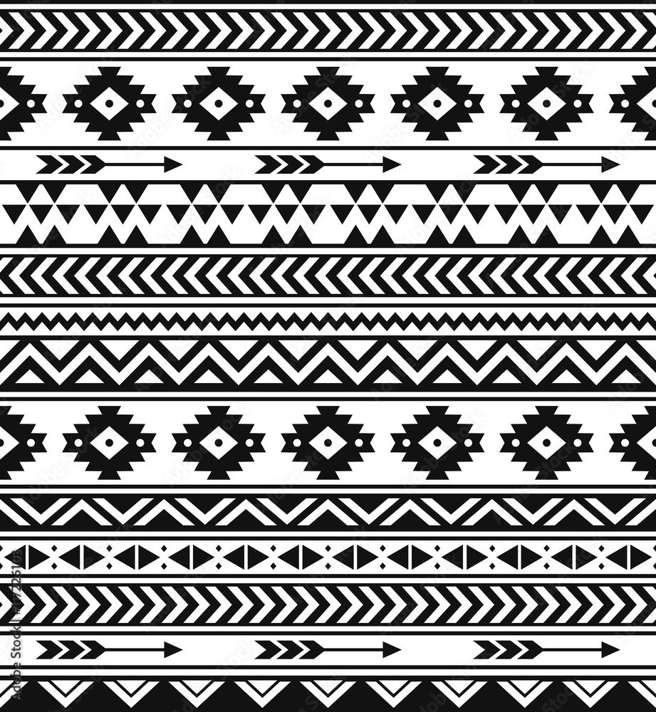 Ethnic pattern design. Navajo geometric print. Rustic decorative ornament. Seamless Vector illustration. Abstract geometric pattern. Native American pattern. Indian arrows Ethnic pattern design. Navajo geometric print. Rustic decorative ornament. Seamless Vector illustration. Abstract geometric pattern. Native American pattern. Indian arrows