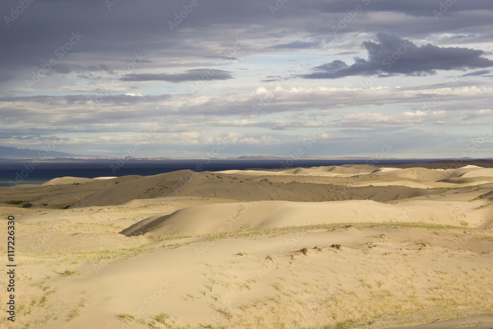 Sand dunes. Gobi Desert, Mongolia.