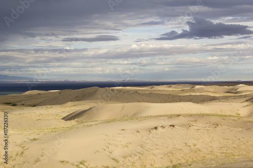 Sand dunes. Gobi Desert  Mongolia.